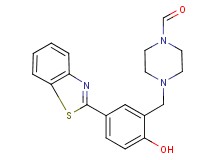 4-[5-(1,3-benzothiazol-2-yl)-2-hydroxybenzyl]-1-piperazinecarbaldehyde