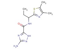 3-amino-N-[1-(4,5-dimethyl-1,3-thiazol-2-yl)propyl]-1H-1,2,4-triazole-5-carboxamide