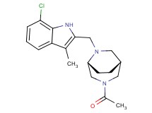 (1R*,5R*)-3-acetyl-6-[(7-chloro-3-methyl-1H-indol-2-yl)methyl]-3,6-diazabicyclo[3.2.2]nonane
