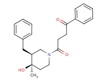 4-[(3S*,4R*)-3-benzyl-4-hydroxy-4-methylpiperidin-1-yl]-4-oxo-1-phenylbutan-1-one