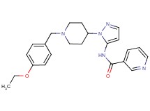 N-{1-[1-(4-ethoxybenzyl)-4-piperidinyl]-1H-pyrazol-5-yl}nicotinamide