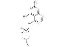 4-{[(5,7-dimethylpyrido[2,3-d]pyrimidin-4-yl)amino]methyl}-1-methylpiperidin-4-ol