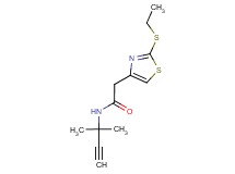 N-(1,1-dimethylprop-2-yn-1-yl)-2-[2-(ethylthio)-1,3-thiazol-4-yl]acetamide