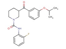 N-(2-fluorophenyl)-3-(3-isopropoxybenzoyl)-1-piperidinecarboxamide