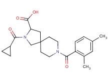 2-(cyclopropylcarbonyl)-8-(2,4-dimethylbenzoyl)-2,8-diazaspiro[4.5]decane-3-carboxylic acid