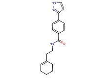 N-[2-(1-cyclohexen-1-yl)ethyl]-4-(1H-pyrazol-3-yl)benzamide
