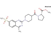 methyl 1-({1-[4-methyl-7-(methylsulfonyl)-2-quinazolinyl]-4-piperidinyl}carbonyl)-L-prolinate