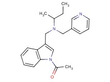 N-[(1-acetyl-1H-indol-3-yl)methyl]-N-(pyridin-3-ylmethyl)butan-2-amine