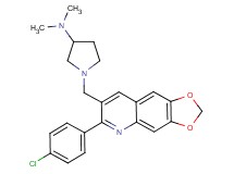 1-{[6-(4-chlorophenyl)[1,3]dioxolo[4,5-g]quinolin-7-yl]methyl}-N,N-dimethyl-3-pyrrolidinamine