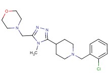 4-({5-[1-(2-chlorobenzyl)piperidin-4-yl]-4-methyl-4H-1,2,4-triazol-3-yl}methyl)morpholine