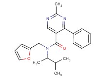 N-(1,2-dimethylpropyl)-N-(2-furylmethyl)-2-methyl-4-phenylpyrimidine-5-carboxamide