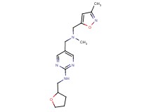 5-({methyl[(3-methylisoxazol-5-yl)methyl]amino}methyl)-N-(tetrahydrofuran-2-ylmethyl)pyrimidin-2-amine