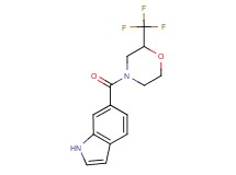 6-{[2-(trifluoromethyl)-4-morpholinyl]carbonyl}-1H-indole