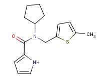 N-cyclopentyl-N-[(5-methyl-2-thienyl)methyl]-1H-pyrrole-2-carboxamide