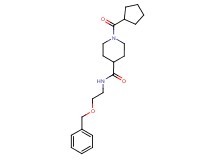 N-[2-(benzyloxy)ethyl]-1-(cyclopentylcarbonyl)-4-piperidinecarboxamide