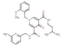1-(2-methoxybenzyl)-N-(3-methylbutyl)-N'-[(6-methyl-2-pyridinyl)methyl]-4-oxo-1,4-dihydro-3,5-pyridinedicarboxamide