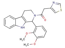 1-(2,3-dimethoxyphenyl)-2-(1,3-thiazol-4-ylacetyl)-2,3,4,9-tetrahydro-1H-beta-carboline
