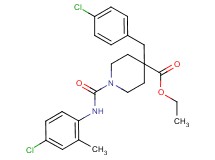 ethyl 4-(4-chlorobenzyl)-1-{[(4-chloro-2-methylphenyl)amino]carbonyl}-4-piperidinecarboxylate