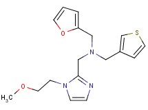 (2-furylmethyl){[1-(2-methoxyethyl)-1H-imidazol-2-yl]methyl}(3-thienylmethyl)amine