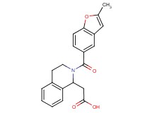 {2-[(2-methyl-1-benzofuran-5-yl)carbonyl]-1,2,3,4-tetrahydro-1-isoquinolinyl}acetic acid