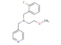 (2-fluorobenzyl)(2-methoxyethyl)(pyridin-4-ylmethyl)amine