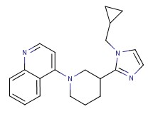 4-{3-[1-(cyclopropylmethyl)-1H-imidazol-2-yl]-1-piperidinyl}quinoline