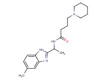 N-[1-(5-methyl-1H-benzimidazol-2-yl)ethyl]-4-(1-piperidinyl)butanamide