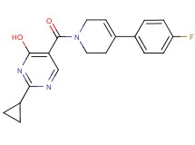 2-cyclopropyl-5-{[4-(4-fluorophenyl)-3,6-dihydropyridin-1(2H)-yl]carbonyl}pyrimidin-4-ol