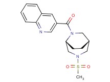 3-{[(1R*,5R*)-3-(methylsulfonyl)-3,6-diazabicyclo[3.2.2]non-6-yl]carbonyl}quinoline