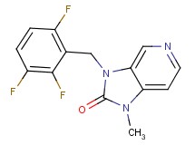1-methyl-3-(2,3,6-trifluorobenzyl)-1,3-dihydro-2H-imidazo[4,5-c]pyridin-2-one