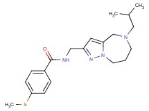 N-[(5-isobutyl-5,6,7,8-tetrahydro-4H-pyrazolo[1,5-a][1,4]diazepin-2-yl)methyl]-4-(methylthio)benzamide