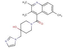 4-(1H-imidazol-1-ylmethyl)-1-[(2,3,6-trimethylquinolin-4-yl)carbonyl]piperidin-4-ol