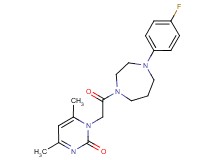 1-{2-[4-(4-fluorophenyl)-1,4-diazepan-1-yl]-2-oxoethyl}-4,6-dimethyl-2(1H)-pyrimidinone