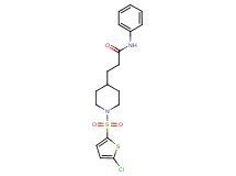 3-{1-[(5-chloro-2-thienyl)sulfonyl]-4-piperidinyl}-N-phenylpropanamide