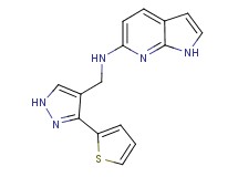 N-{[3-(2-thienyl)-1H-pyrazol-4-yl]methyl}-1H-pyrrolo[2,3-b]pyridin-6-amine
