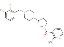 3-({3-[1-(2,3-difluorobenzyl)-4-piperidinyl]-1-pyrrolidinyl}carbonyl)-2-methylpyridine