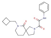 2-[7-(cyclobutylmethyl)-6-oxo-2,7-diazaspiro[4.5]dec-2-yl]-2-oxo-N-phenylacetamide