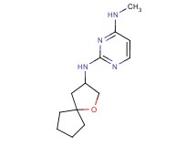 N~4~-methyl-N~2~-1-oxaspiro[4.4]non-3-ylpyrimidine-2,4-diamine