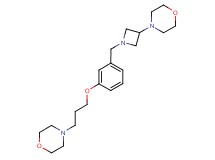 4-(3-{3-[(3-morpholin-4-ylazetidin-1-yl)methyl]phenoxy}propyl)morpholine