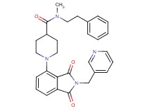 1-[1,3-dioxo-2-(3-pyridinylmethyl)-2,3-dihydro-1H-isoindol-4-yl]-N-methyl-N-(2-phenylethyl)-4-piperidinecarboxamide