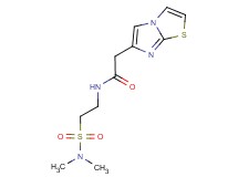 N-{2-[(dimethylamino)sulfonyl]ethyl}-2-imidazo[2,1-b][1,3]thiazol-6-ylacetamide