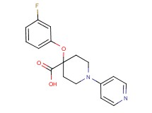 4-(3-fluorophenoxy)-1-pyridin-4-ylpiperidine-4-carboxylic acid