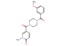 5-{[4-(3-methoxybenzoyl)-1-piperazinyl]carbonyl}-1-methyl-2(1H)-pyridinone
