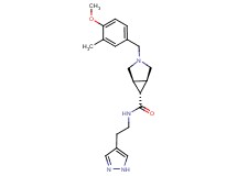 (1R*,5S*,6r)-3-(4-methoxy-3-methylbenzyl)-N-[2-(1H-pyrazol-4-yl)ethyl]-3-azabicyclo[3.1.0]hexane-6-carboxamide