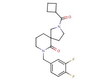 2-(cyclobutylcarbonyl)-7-(3,4-difluorobenzyl)-2,7-diazaspiro[4.5]decan-6-one