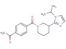 1-(4-{[3-(1-isopropyl-1H-imidazol-2-yl)-1-piperidinyl]carbonyl}phenyl)ethanone