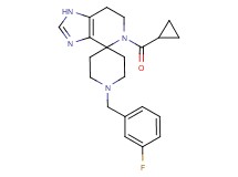 5-(cyclopropylcarbonyl)-1'-(3-fluorobenzyl)-1,5,6,7-tetrahydrospiro[imidazo[4,5-c]pyridine-4,4'-piperidine]
