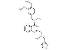 N-(3,4-dimethoxybenzyl)-2-{[(3-isoxazolylmethyl)(methyl)amino]methyl}-N-methyl-4-quinazolinamine