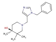 (4S*)-1-[(1-benzyl-1H-imidazol-5-yl)methyl]-3,3,4-trimethylpiperidin-4-ol