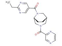 (1S*,5R*)-6-[(2-ethyl-5-pyrimidinyl)carbonyl]-3-(2-pyrazinylcarbonyl)-3,6-diazabicyclo[3.2.2]nonane